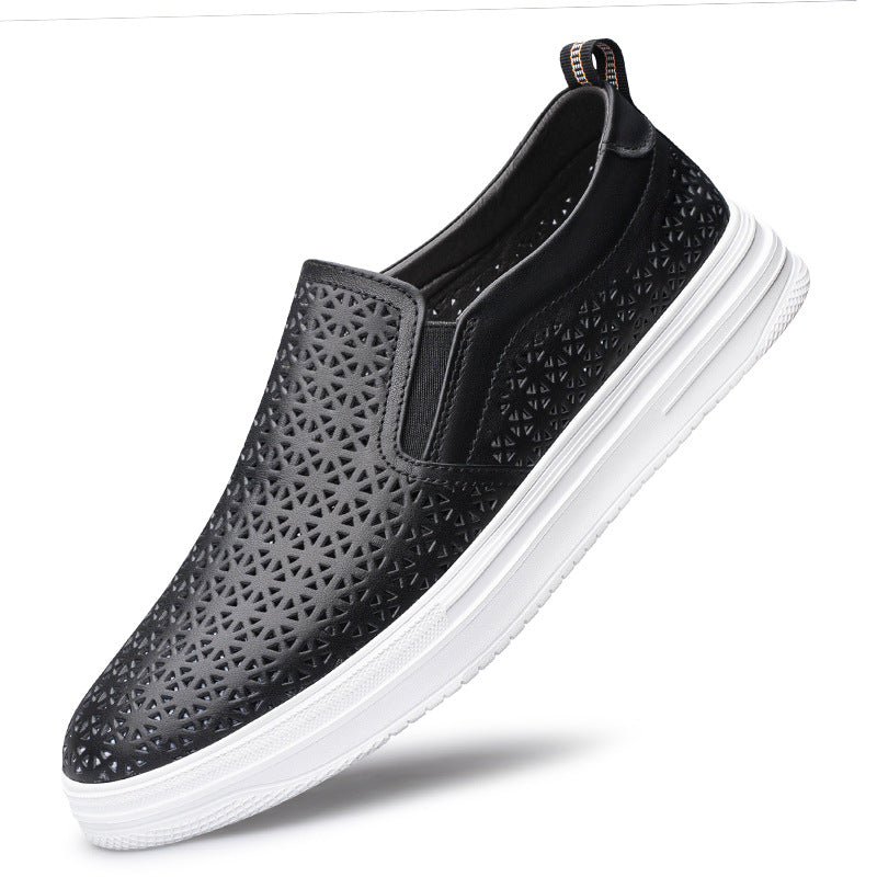 Men's lazy loafers breathable board shoes - Korvel
