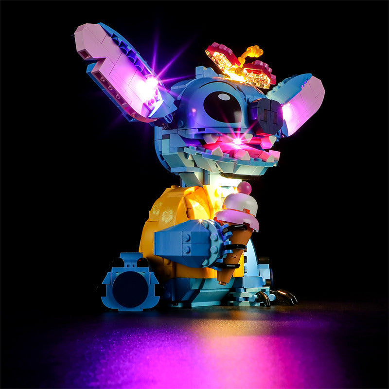 Compatible with LEGO 43249 Stitch LED lighting, Disney luminous building blocks, lighting toys - Korvel