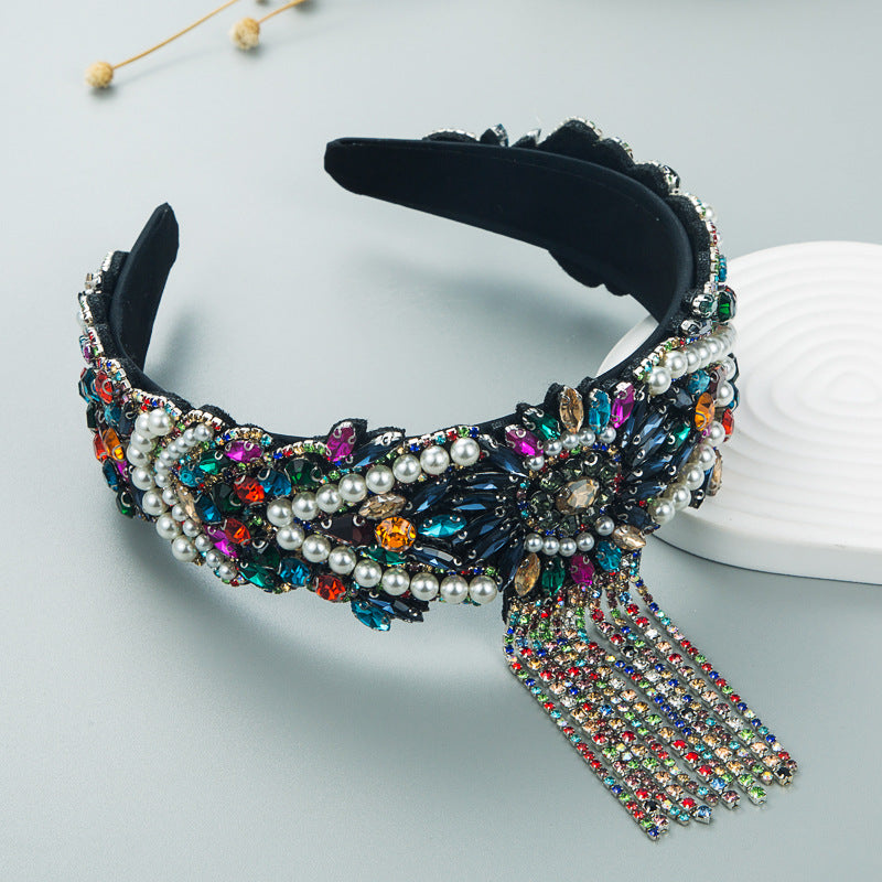 Bandeau à franges en perles élégant pour des looks stylés