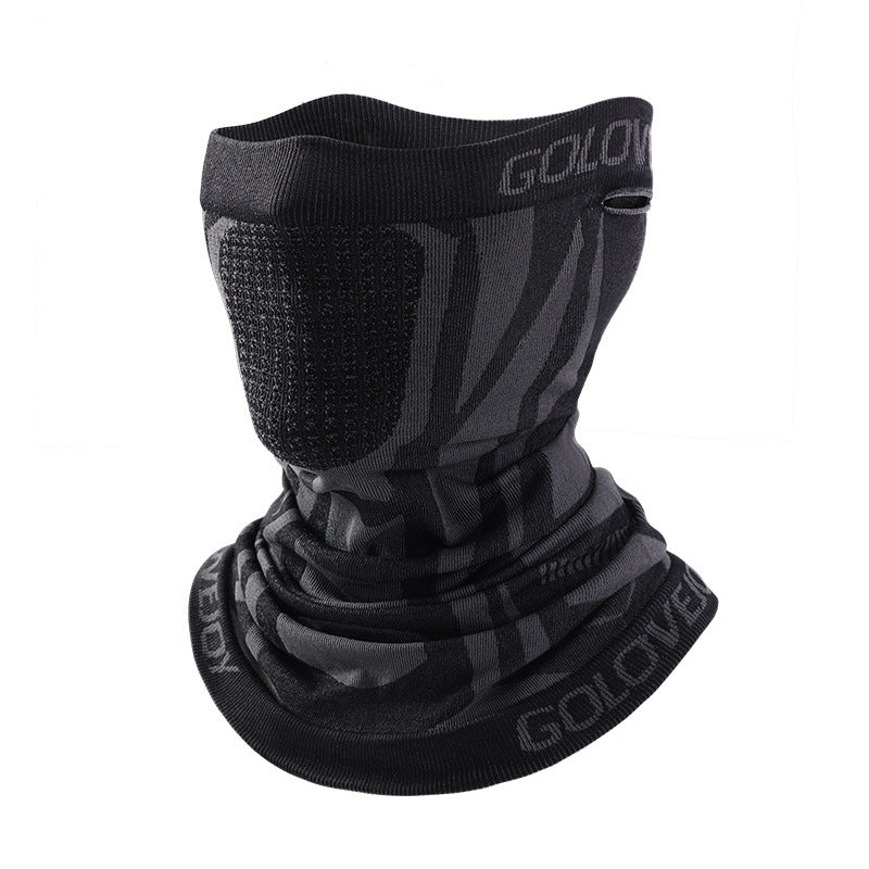 Outdoor sports warm riding mask men's cycling breathable hanging ear scarf windproof neck cover neck guard - Korvel