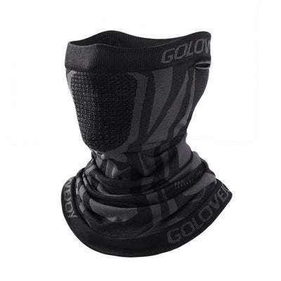 Outdoor sports warm riding mask men's cycling breathable hanging ear scarf windproof neck cover neck guard - Korvel