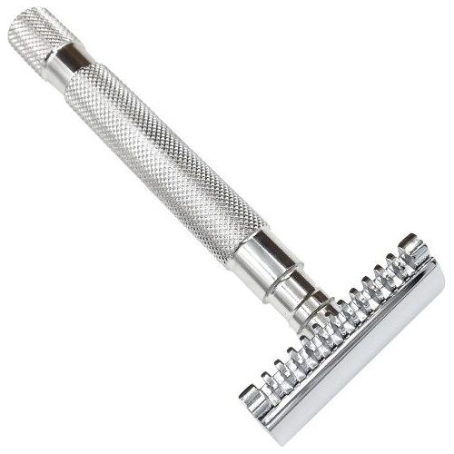 Rasoir de sécurité à peigne ouvert en acier inoxydable Parker 68S