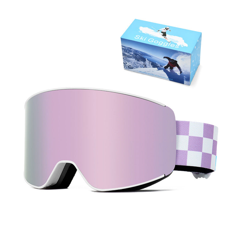 Premium Spherical Ski Goggles with Anti-Fog Technology