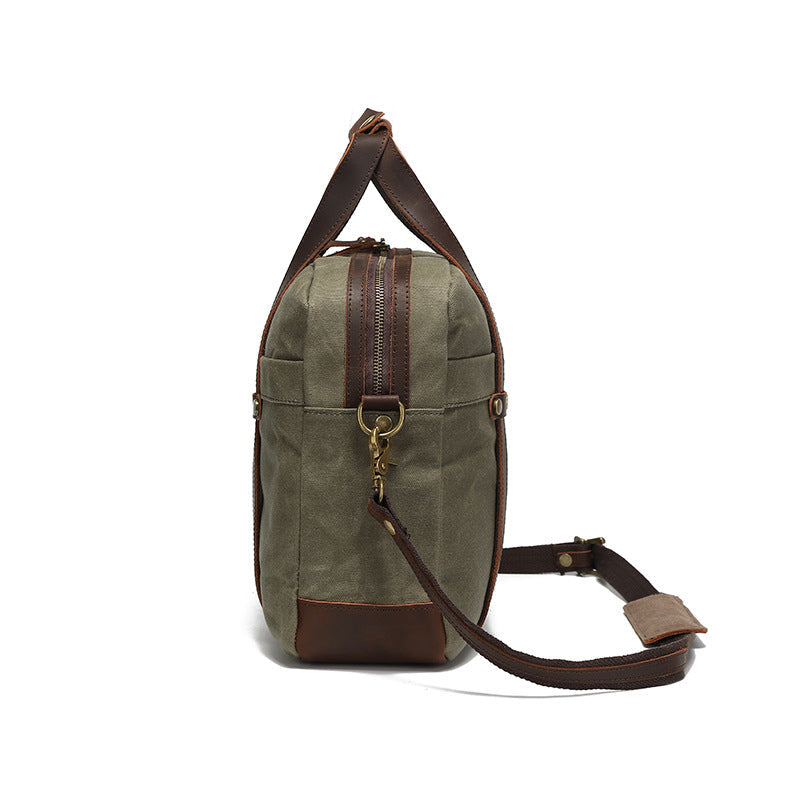 Maletín de Viaje Vintage para Hombre en Lona Encera