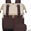 Large Capacity Contrast Color Travel Laptop Backpack
