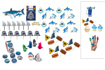 61 Piece Shark Party Kit for Memorable Celebrations