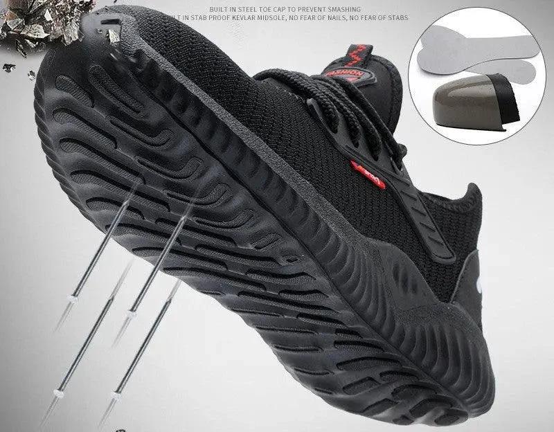 Chaussures de sécurité respirantes pour protection au travail