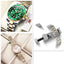 Montre à Quartz de Luxe pour Femme avec Accents en Diamant