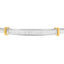 Brazalete de Diamantes de Corte Princesa de Oro de Dos Tonos de 14K