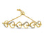 Pulsera Bolo Acentuada con Diamantes en Oro Amarillo de 10K y Plata Esterlina