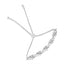 Bracelet Bolo Ajustable en Argent Sterling .925 avec Accents en Diamant