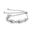 Bracelet Bolo Ajustable en Argent Sterling .925 avec Accents en Diamant