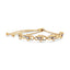 Pulsera Bolo Corazón Infinito de Diamantes en Plata Esterlina Baño de Oro de 14K