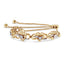 Pulsera Bolo Corazón Infinito de Diamantes en Plata Esterlina Baño de Oro de 14K