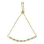 10K Yellow Gold over Sterling Silver Adjustable Bolo Bracelet with Diamonds