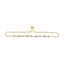 14K Yellow Gold Plated Sterling Silver Diamond Accent Heart Bolo Bracelet