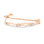 Bracelet Bolo en Argent Sterling Plaqué Or Rose 14K avec Diamants