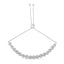 .925 Sterling Silver Diamond Bolo Bracelet