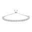 Pulsera de tenis ajustable de oro amarillo de 10K sobre plata esterlina