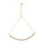 Pulsera de tenis ajustable de oro amarillo de 10K sobre plata esterlina