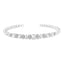 Pulsera de Brazalete Cuff de Diamante de Plata Esterlina .925
