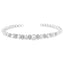 Pulsera de Brazalete Cuff de Diamante de Plata Esterlina .925