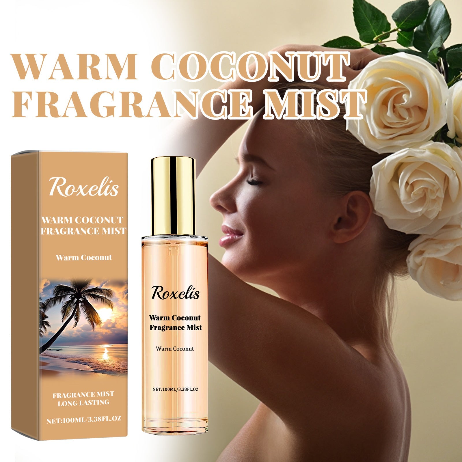 Warm Coconut Fragrance Mist, Lasting Fragrance Fresh And Natural Couples Date With Fragrance To Bring Atmosphere Encounter - Korvel