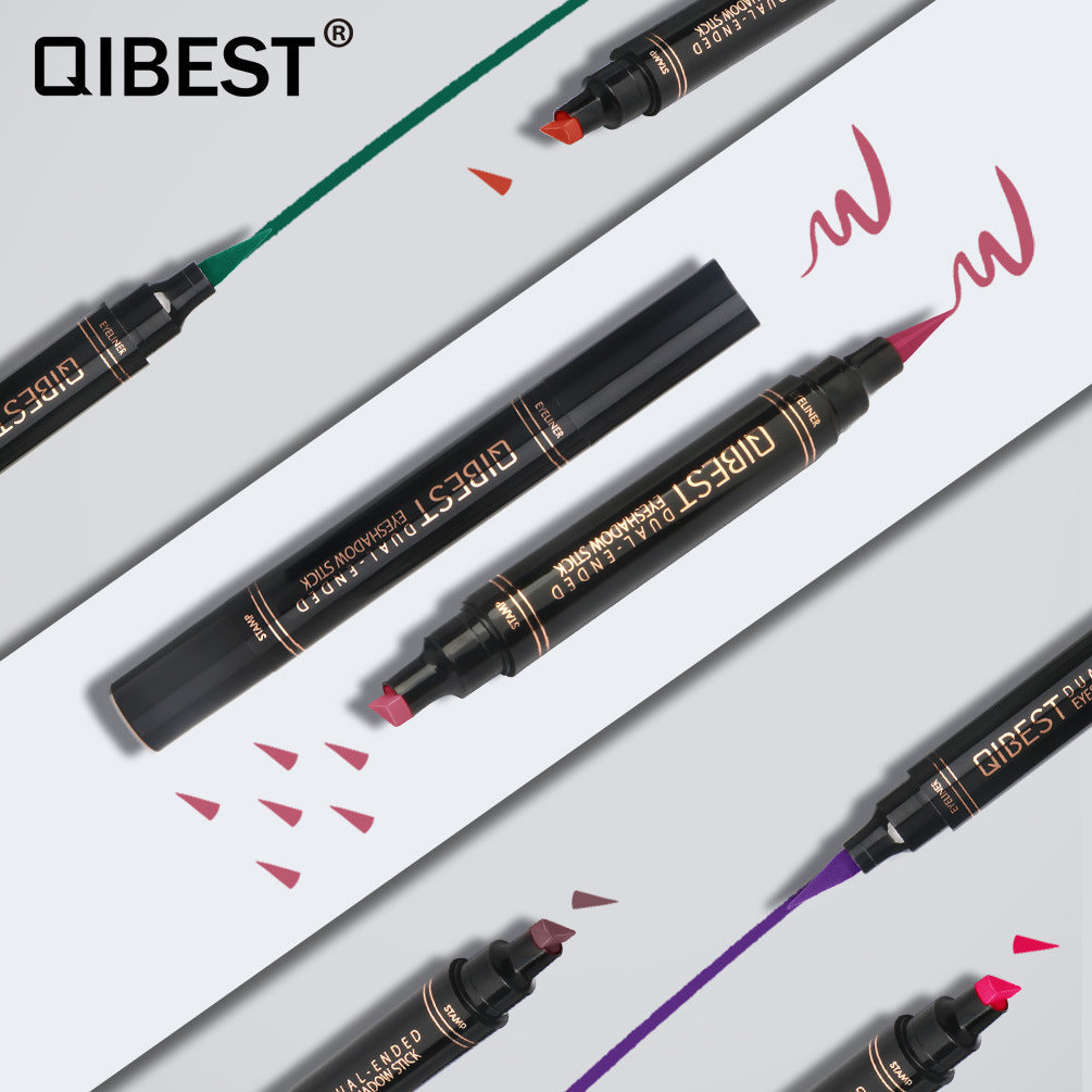 Lápiz de Eyeliner de Color Doble Punta QIBEST