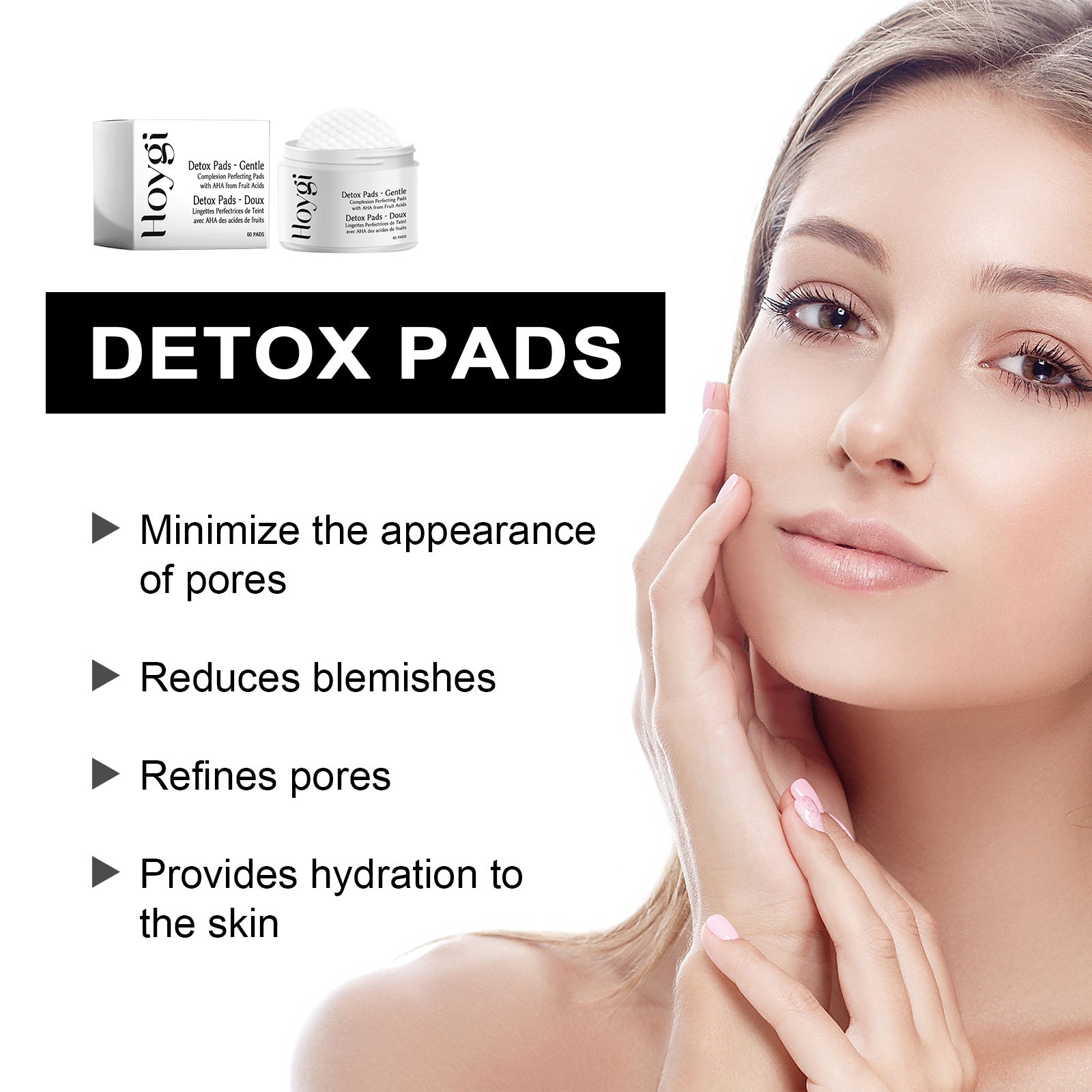 Detox Pads, Mildly Remove Blackheads Silence Is Exquisite Moist Bright Skin Pores - Korvel