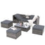 Patio Furniture, Outdoor Furniture, Seasonal PE Wicker Furniture,5 Set Wicker Furniture With Plywood Coffee Table - Korvel