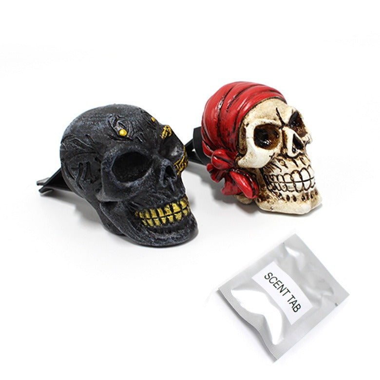 Pirate Ghost Head Aromatherapy Pendant Resin Car Air Outlet Skeleton Head Decoration - Korvel