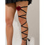 Sexy Leg Chain Elastic Strap Leg Loop Dark Wind Geometric Circle Thigh Chain - Korvel