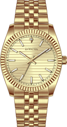 Reloj Celestial para Hombre Invicta - Esfera Dorada Premium