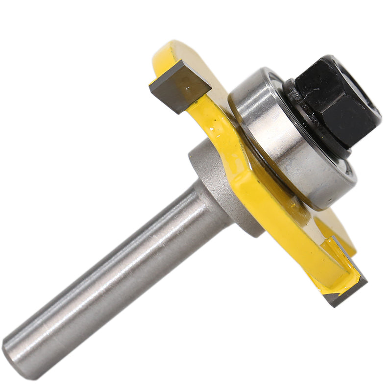 2 pc 8mm Shank high quality Tongue & Groove Joint Assembly Router Bit Set 3/4 Stock Wood Cutting Tool - Korvel