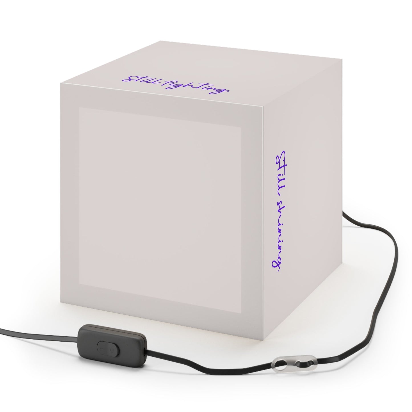 Still Here Still Standing Inspirational Cube Lamp