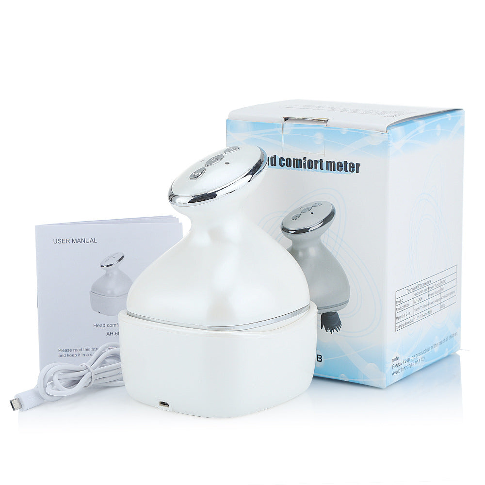 Head Massager 4-Claw Kneading Vibration Rechargeable Waterproof Head Massager Multi-Function - Korvel