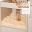 Guinea pig cage, 4 layers of hamster cage wood, with storage cabinet, mouse cage, openable top, acrylic window ，X-Large - Korvel