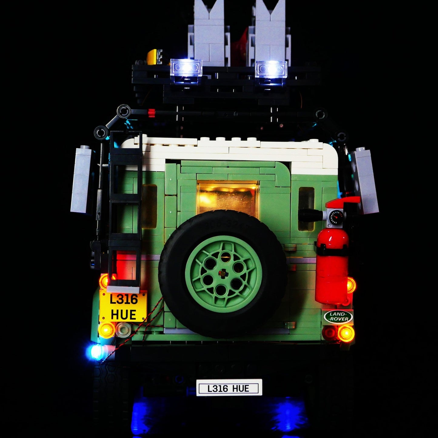 DIY building block lighting suitable for LEGO 10317 Land Rover Defender off-road vehicle building block remote control LED lights - Korvel
