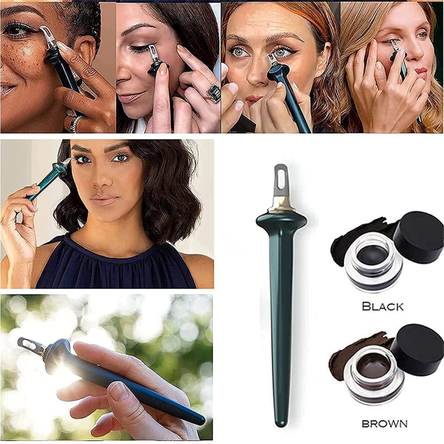 New Silicone Eyeliner Hyper Easy No-Skip Eyeliner 3D Eyeliner Silicone Brush Pen - Korvel