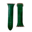 Correa de Reloj Apple Watch de Cocodrilo Mate Verde Kelly