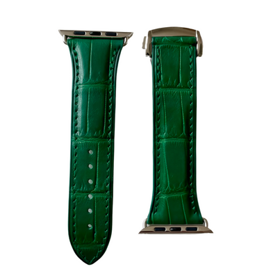 Kelly Green Matte Alligator Apple Watch Band