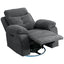 270 degree rotating electric lounge chair with Bluetooth speaker, LED light, telescopic foot pedal adjustable backrest DG - Korvel