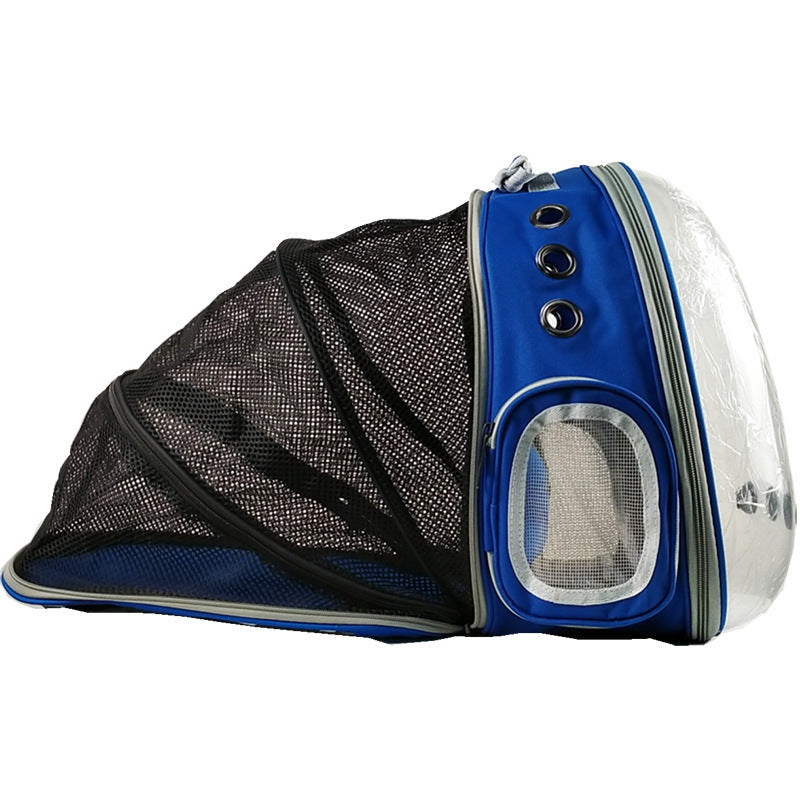 Cat Bag Panoramic Space Capsule Space Bag Pet Bag Portable Backpack Porous Breathable And Light Proof Expandable Cat Bag - Korvel