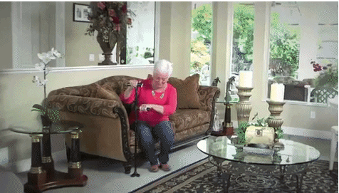 Collapsible Telescopic Cane Folding Crutch LED Lightweight Safety Walking Stick Gifts for The Elder - Korvel