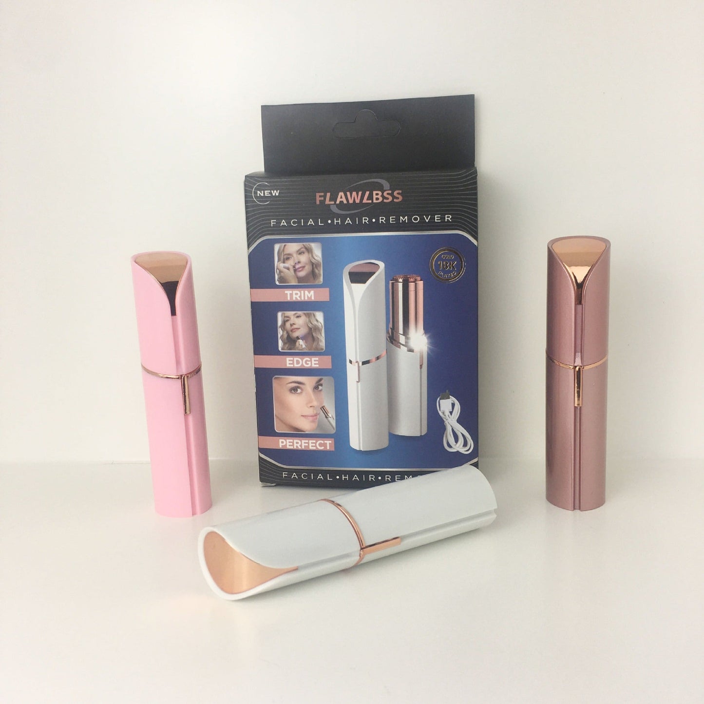 Lipstick eyebrow trimmer, women's shaver, hair remover, electric eyebrow trimmer, charging eyebrow trimmer, hair scraper - Korvel