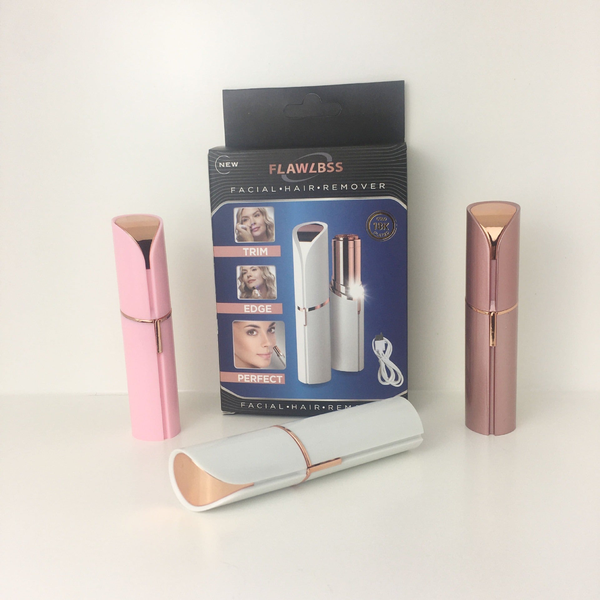Lipstick eyebrow trimmer, women's shaver, hair remover, electric eyebrow trimmer, charging eyebrow trimmer, hair scraper - Korvel