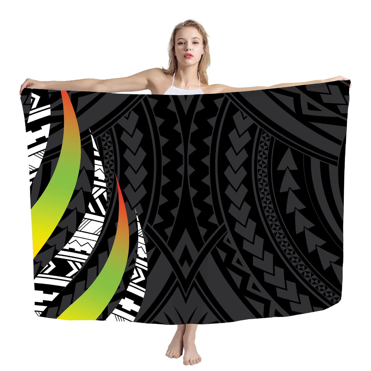 Toalla de Playa de Secado Rápido Inspirada en Polinesia