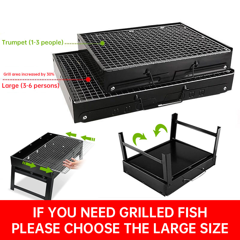 Portable Charcoal Grill - Large Outdoor Barbecue
