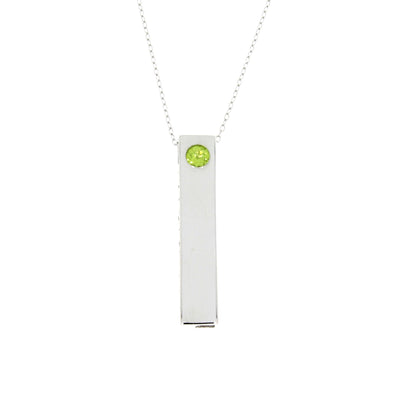 Genuine Peridot Fashion Pendant in Sterling Silver