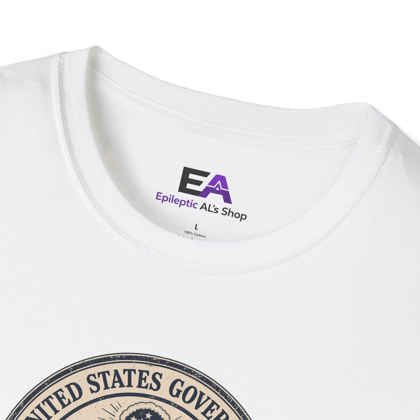 T-shirt avec le sceau du gouvernement des États-Unis - T-shirt en coton premium